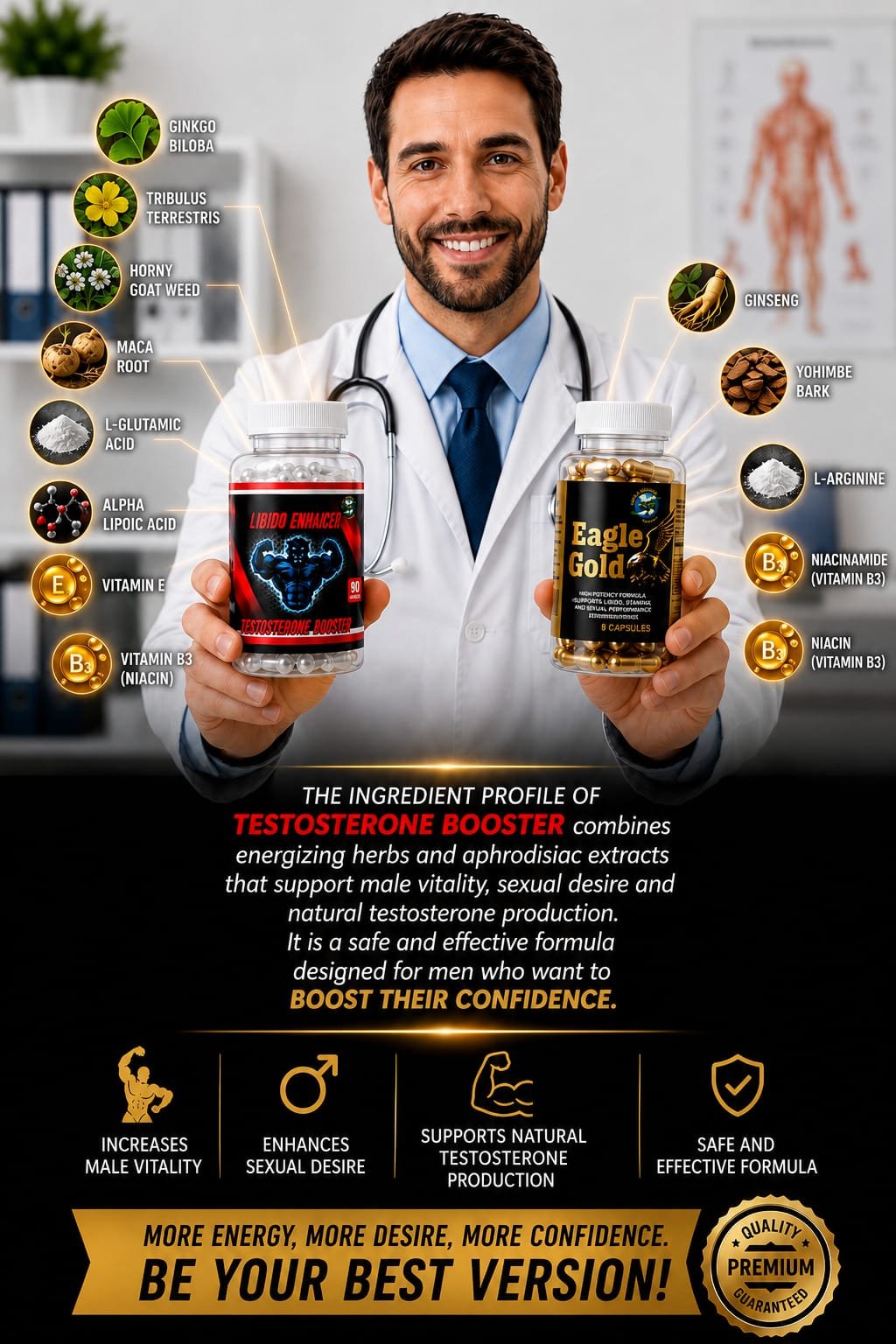 Ingredientes de grado médico premium